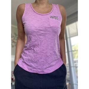 ANTHROPOLOGIE Lilac Tank Floral Pocket S